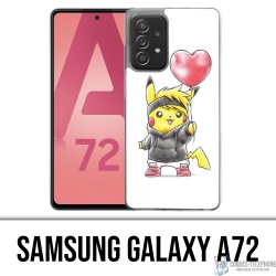 Custodia per Samsung Galaxy A72 - Pokémon Baby Pikachu