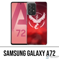 Custodia per Samsung Galaxy A72 - Pokémon Go Team Red Grunge