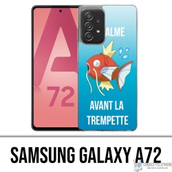 Coque Samsung Galaxy A72 - Pokémon Le Calme Avant La Trempette Magicarpe