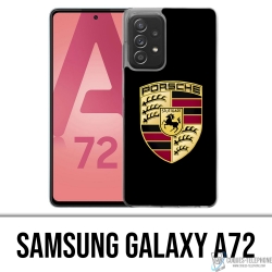 Custodia per Samsung Galaxy A72 - Logo Porsche nera