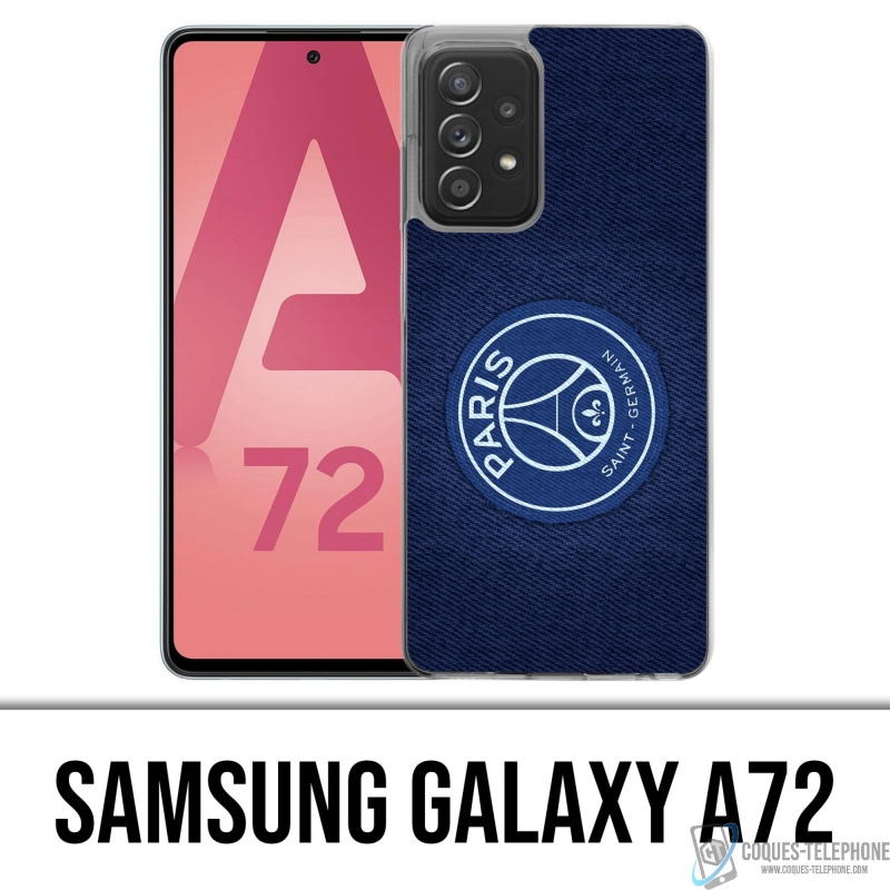 Custodia per Samsung Galaxy A72 - Psg Sfondo blu minimalista