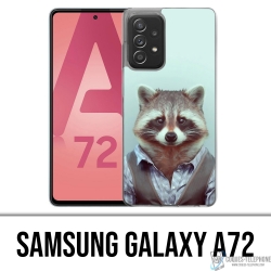 Coque Samsung Galaxy A72 - Raton Laveur Costume