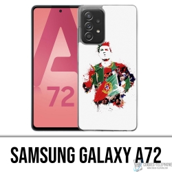 Samsung Galaxy A72 Case - Ronaldo Football Splash
