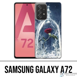 Custodia per Samsung Galaxy A72 - La Bella e la Bestia Rosa