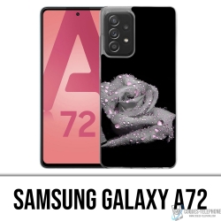 Custodia per Samsung Galaxy A72 - Gocce rosa