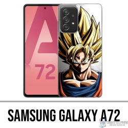 Custodia per Samsung Galaxy A72 - Goku Wall Dragon Ball Super