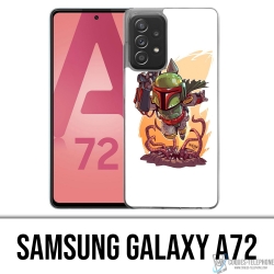 Custodia per Samsung Galaxy A72 - Star Wars Boba Fett Cartoon