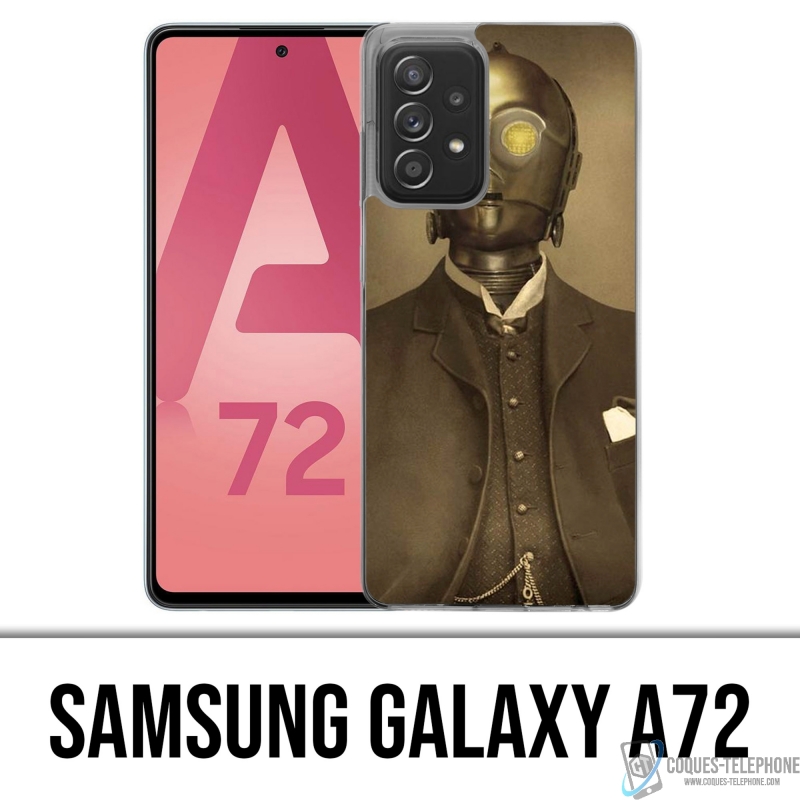 Samsung Galaxy A72 case - Star Wars Vintage C3Po
