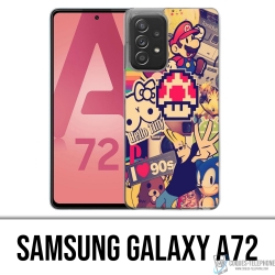 Samsung Galaxy A72 Case - Vintage 90S Aufkleber