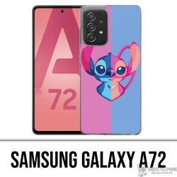 Custodia per Samsung Galaxy A72 - Stitch Angel Heart Split