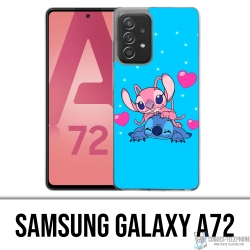 Custodia per Samsung Galaxy A72 - Stitch Angel Love