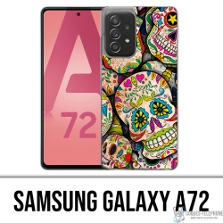 Custodia per Samsung Galaxy A72 - Teschio di zucchero