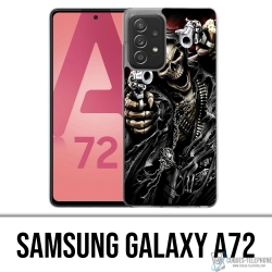 Coque Samsung Galaxy A72 - Tete Mort Pistolet