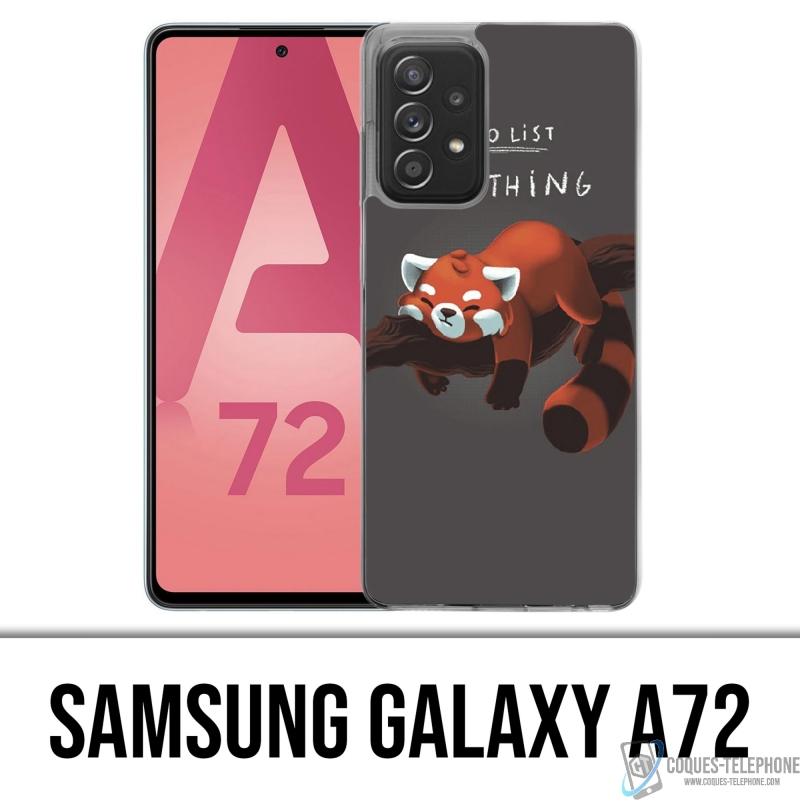 Coque Samsung Galaxy A72 - To Do List Panda Roux
