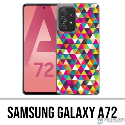 Samsung Galaxy A72 Case - Multicolor Triangle