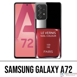 Coque Samsung Galaxy A72 - Vernis Paris Rouge