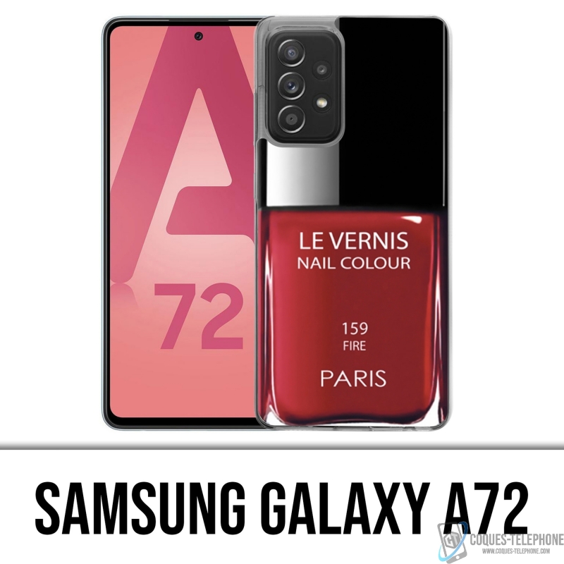 Samsung Galaxy A72 Case - Paris Red Varnish