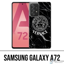 Custodia per Samsung Galaxy A72 - Marmo nero Versace