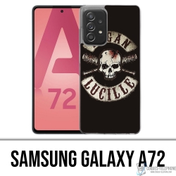 Custodia per Samsung Galaxy A72 - Walking Dead Logo Negan Lucille