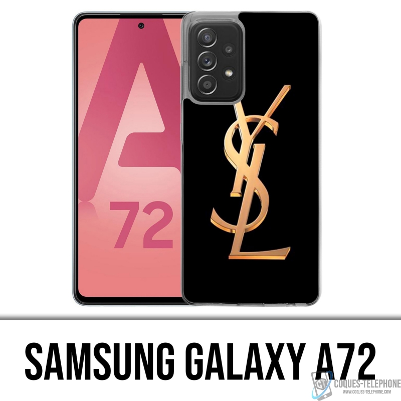 Coque Samsung Galaxy A72 - Ysl Yves Saint Laurent Gold Logo