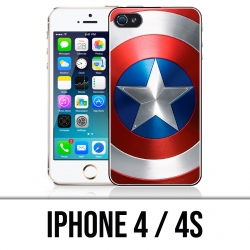 Funda iPhone 4 / 4S - Escudo de los Vengadores del Capitán América