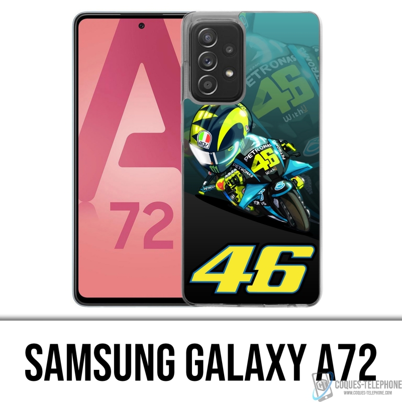 Coque Samsung Galaxy A72 - Rossi 46 Petronas Motogp Cartoon