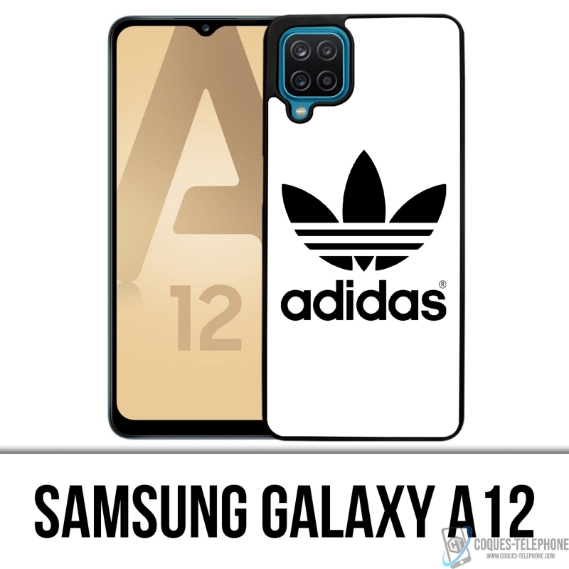 Samsung Galaxy A12 Case - Adidas Classic Weiß