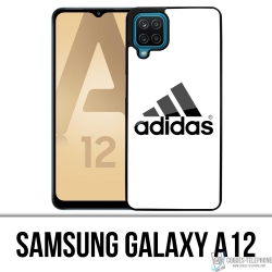 Custodia Samsung Galaxy A12 - Logo Adidas Bianco