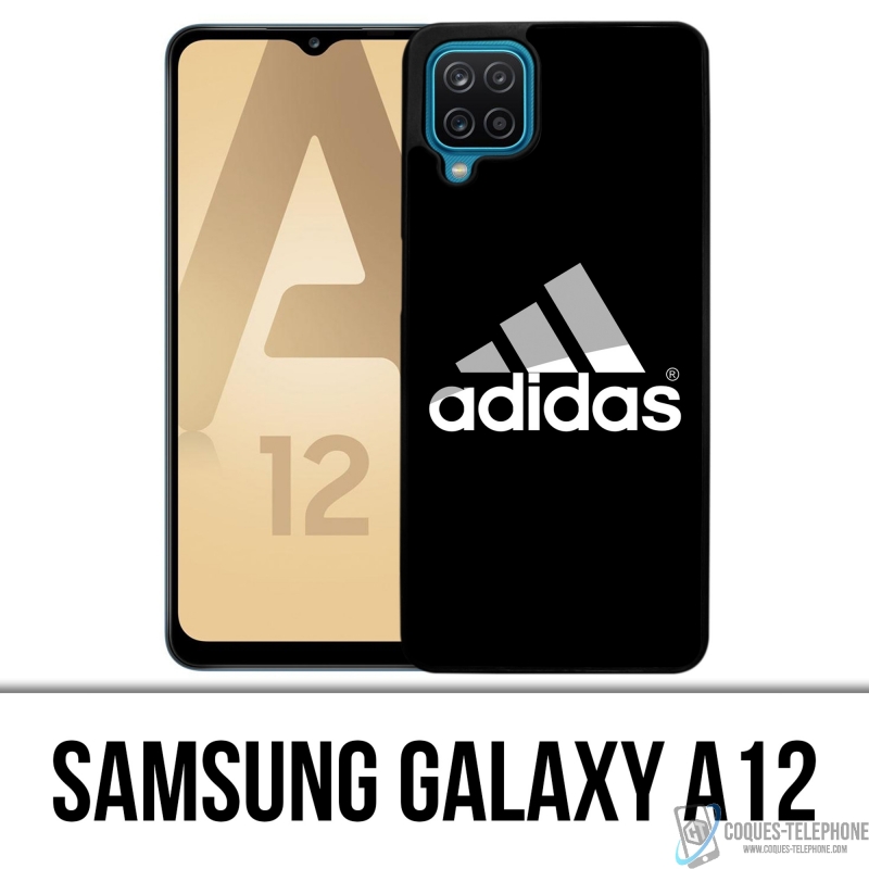 Coque Samsung Galaxy A12 - Adidas Logo Noir