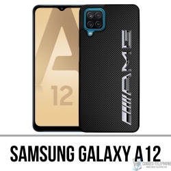 Funda Samsung Galaxy A12 - Logotipo de carbono Amg