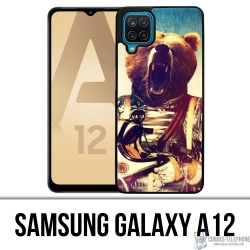 Custodia per Samsung Galaxy A12 - Orso astronauta