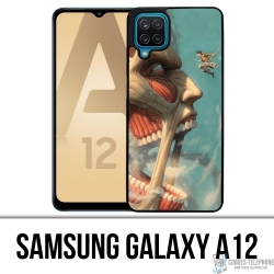 Samsung Galaxy A12 Case - Angriff auf Titan Art
