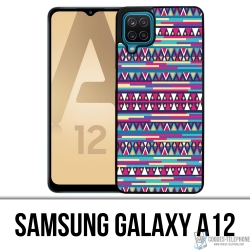 Samsung Galaxy A12 Case - Pink Aztec