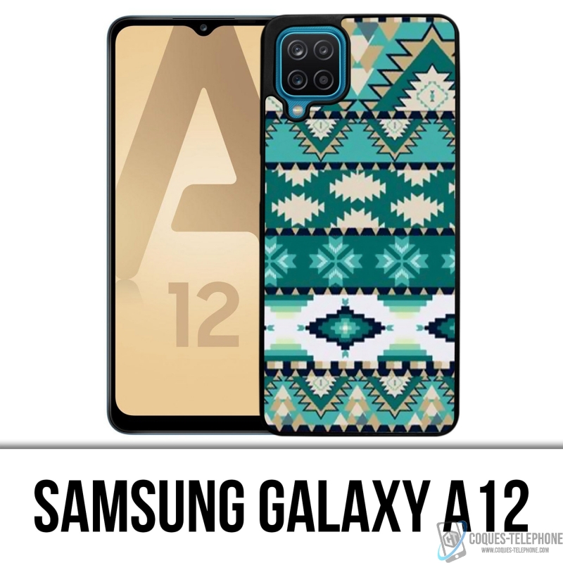 Coque Samsung Galaxy A12 - Azteque Vert