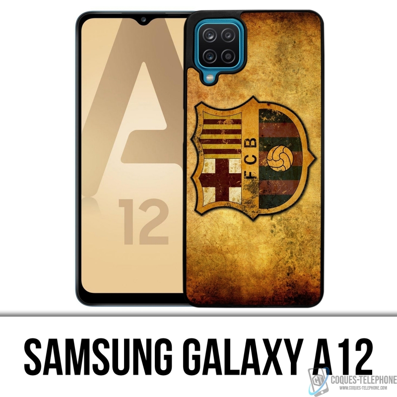 Coque Samsung Galaxy A12 - Barcelone Vintage Football