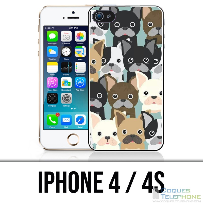 Coque iPhone 4 / 4S - Bouledogues