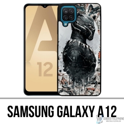 Custodia per Samsung Galaxy A12 - Black Panther Comics Splash