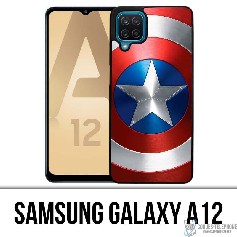 Coque Samsung Galaxy A12 - Bouclier Captain America Avengers