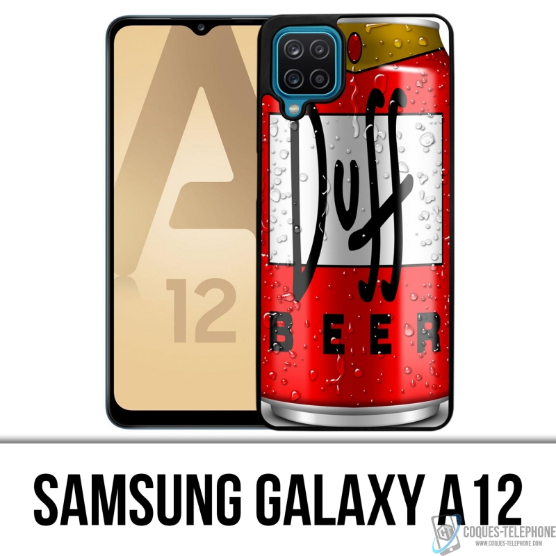 Funda Samsung Galaxy A12 - Lata de cerveza Duff