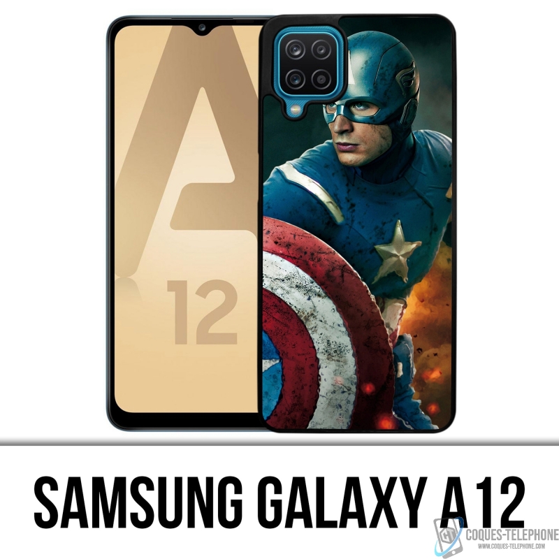 Coque Samsung Galaxy A12 - Captain America Comics Avengers
