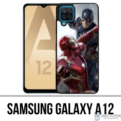 Coque Samsung Galaxy A12 - Captain America Vs Iron Man Avengers