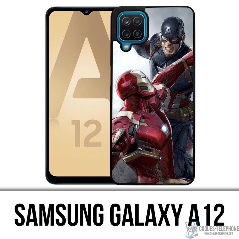 Samsung Galaxy A12 Case - Captain America Vs Iron Man Avengers