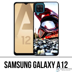 Samsung Galaxy A12 Case - Moto Cross Helm