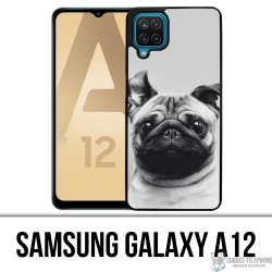 Custodia Samsung Galaxy A12 - Orecchie di cane da carlino