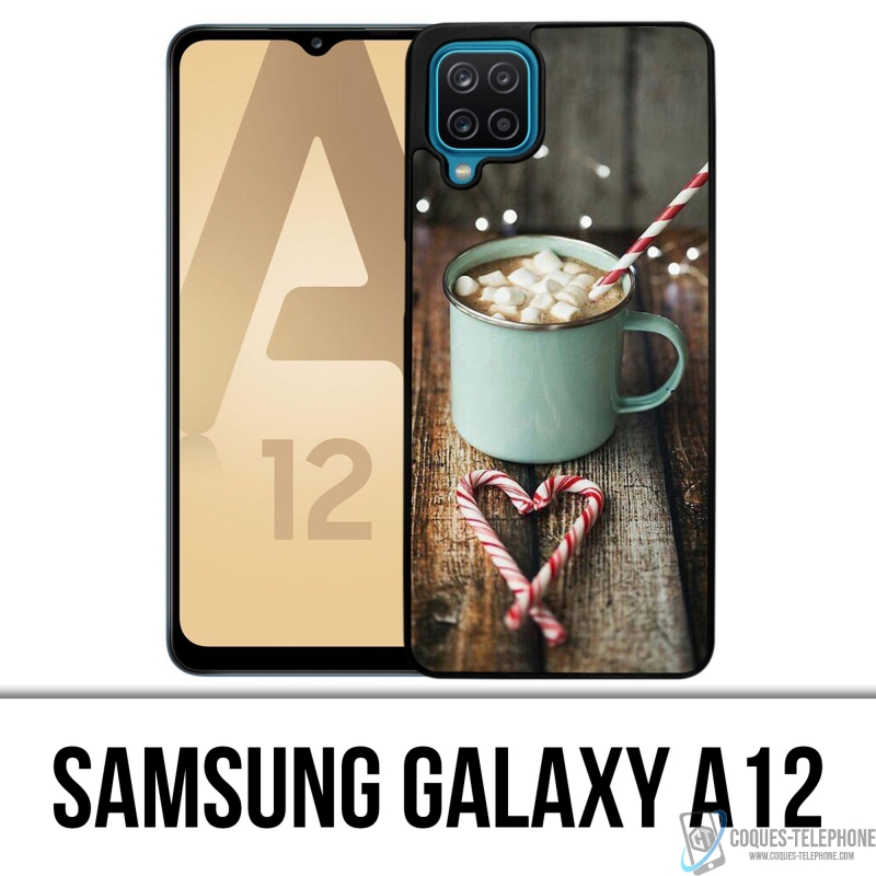 Coque Samsung Galaxy A12 - Chocolat Chaud Marshmallow