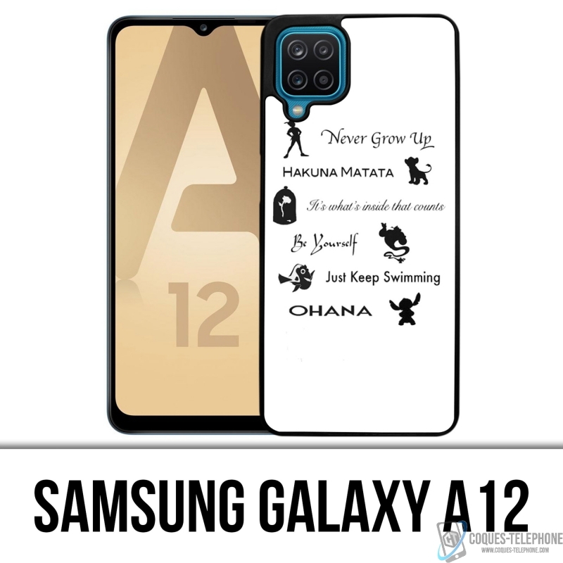 Coque Samsung Galaxy A12 - Citations Disney