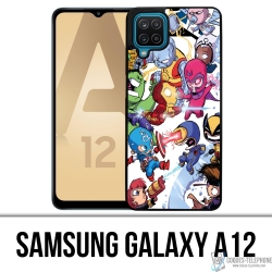 Funda Samsung Galaxy A12 - Cute Marvel Heroes