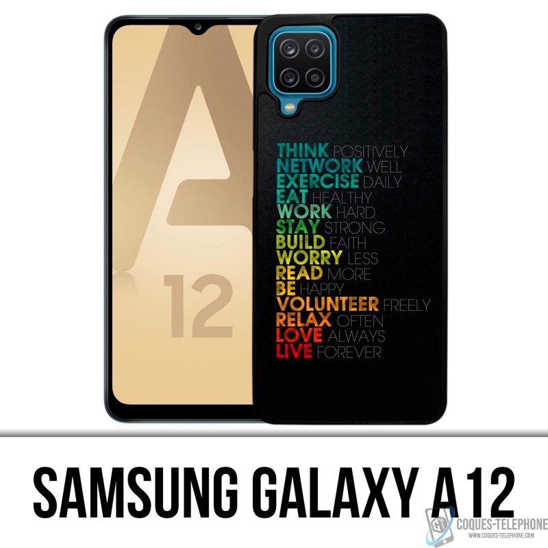 Samsung Galaxy A12 Case - Tägliche Motivation