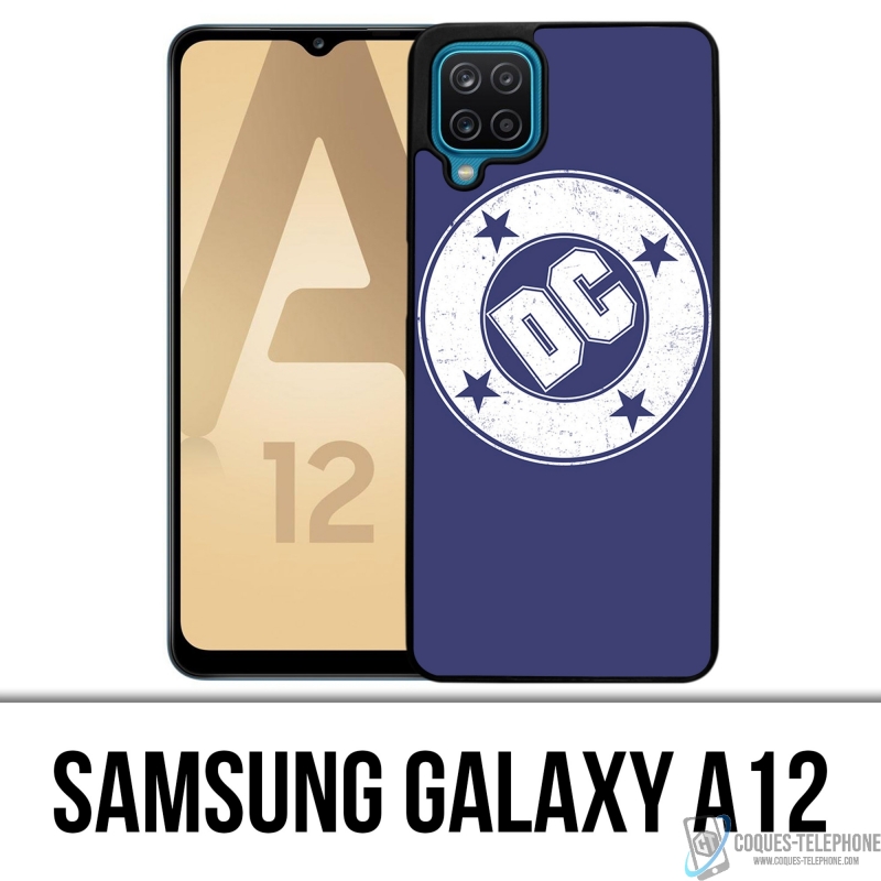 Funda Samsung Galaxy A12 - Logotipo Vintage de Dc Comics