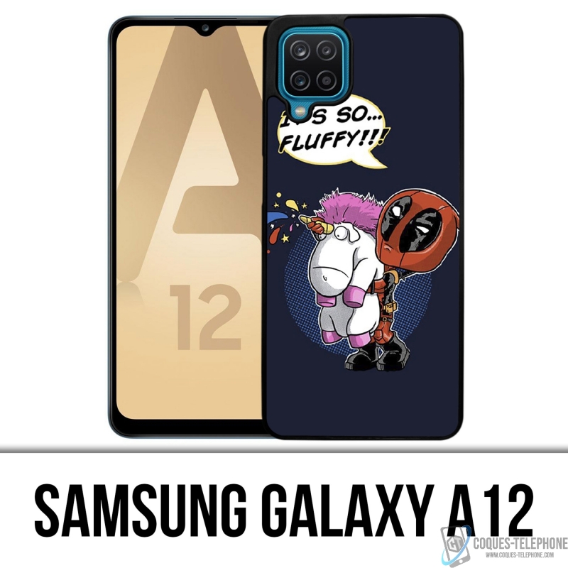 Coque Samsung Galaxy A12 - Deadpool Fluffy Licorne